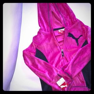 Girls Puma zip up